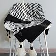 Amazon.com: Black and White Throw Blankets, Modern Striped Throw ...
