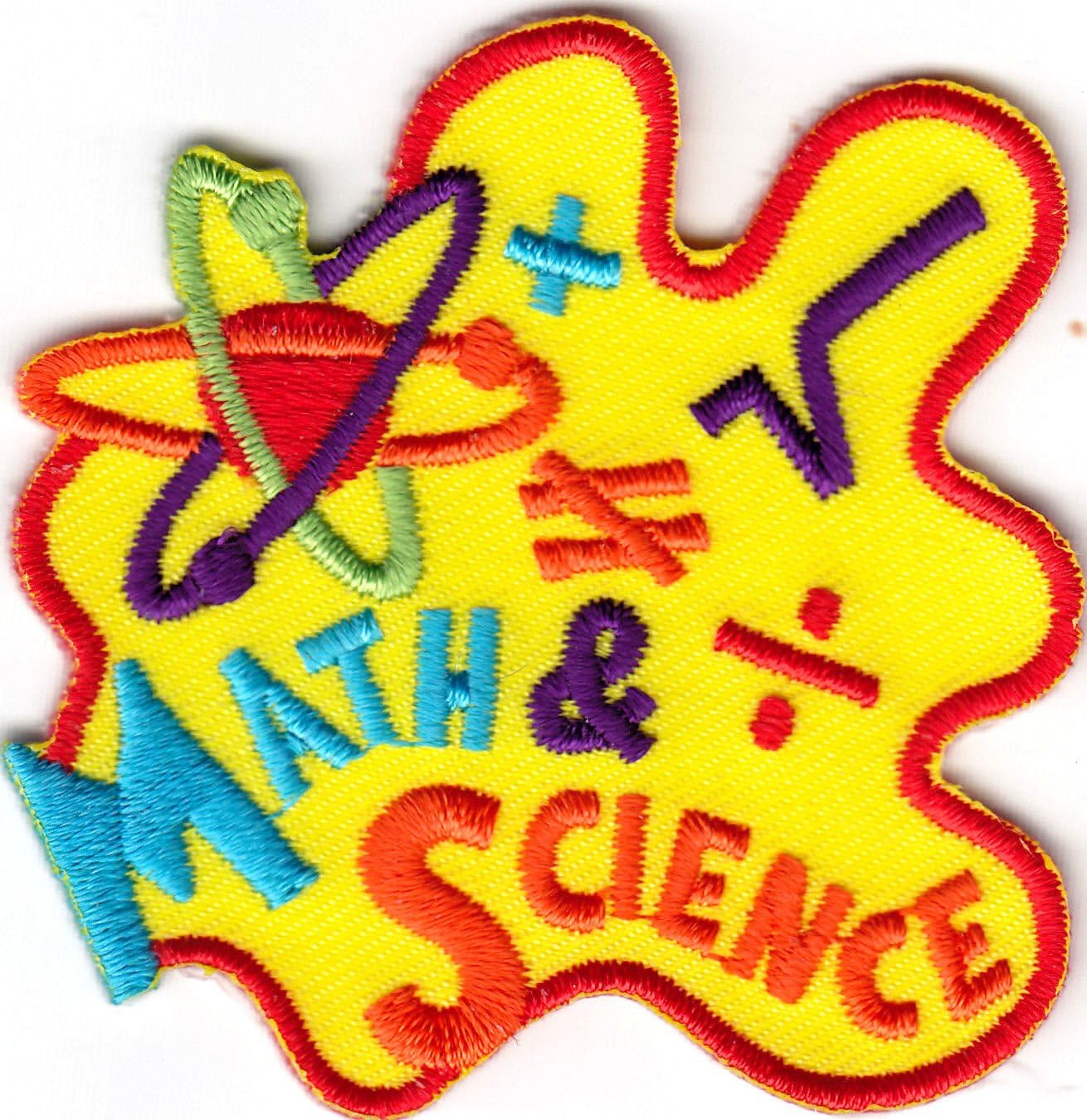 Crafts Iron On Embroidered Patch RESEARCH "SCIENCE" LEARNING SCHOOL