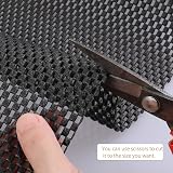 fowong Anti Slip Rug Underlay 150x100 cm Thickened Non-Slip Mat Black view 5