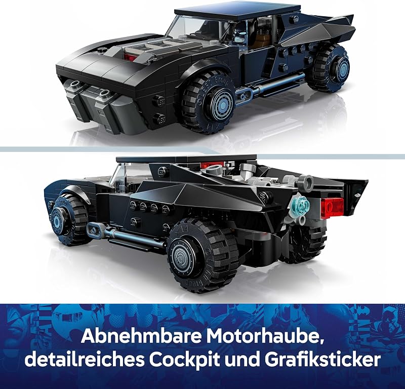 DC Batman: The Batman Batmobil - Kinder Spielzeug - Spielset mit Modellauto und Superhelden Minifigur für Kinder ab 9 Jahren - Kreatives Geschenk für Jungen, Mädchen und Fans - 76332 — Foto 3 von 8
