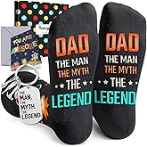 HAPPYPOP Unique Gifts for Him - Great Uncle Grandpa Father Gifts, Funny Men Socks