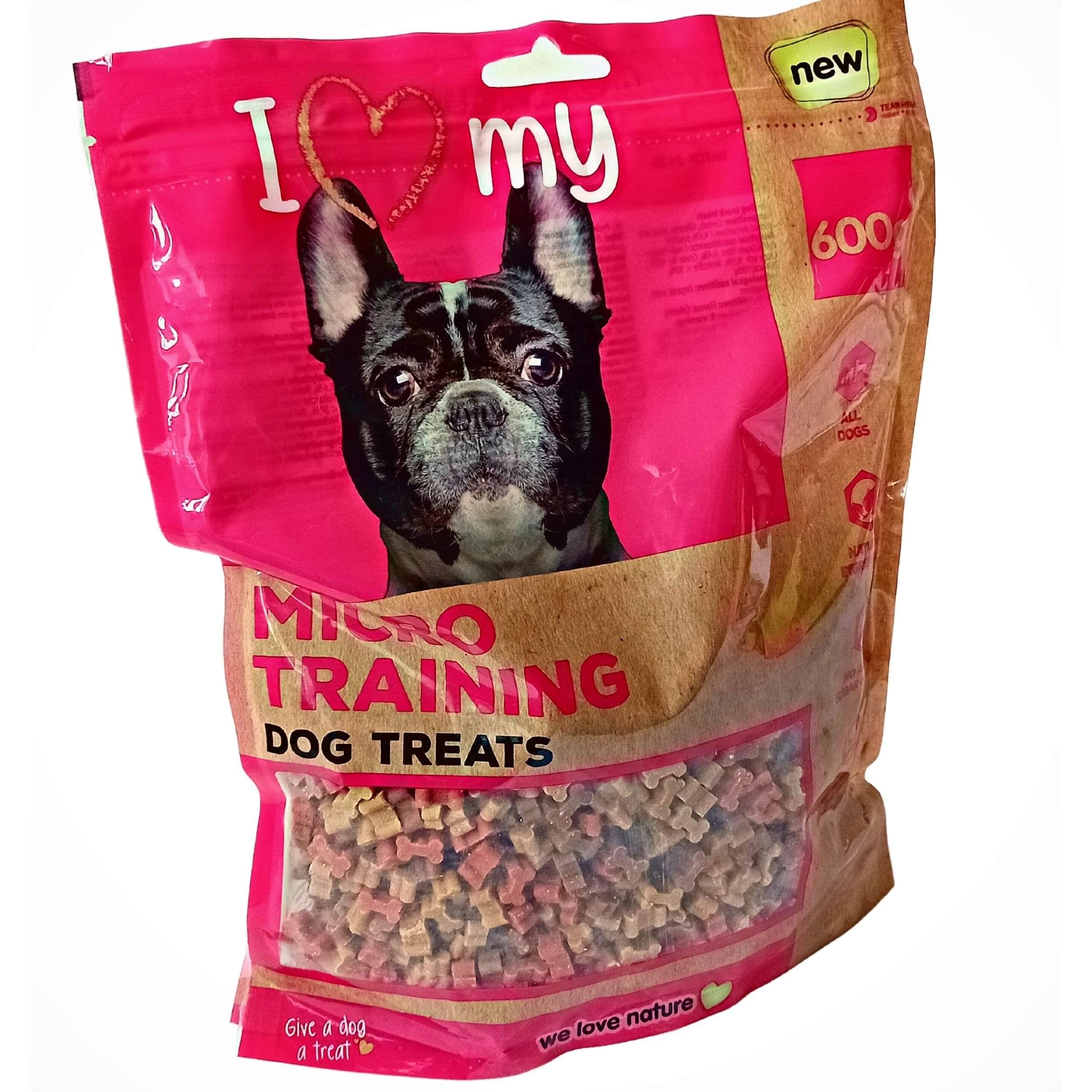 I Love My Micro Training Treats 600g All natural Ingredients