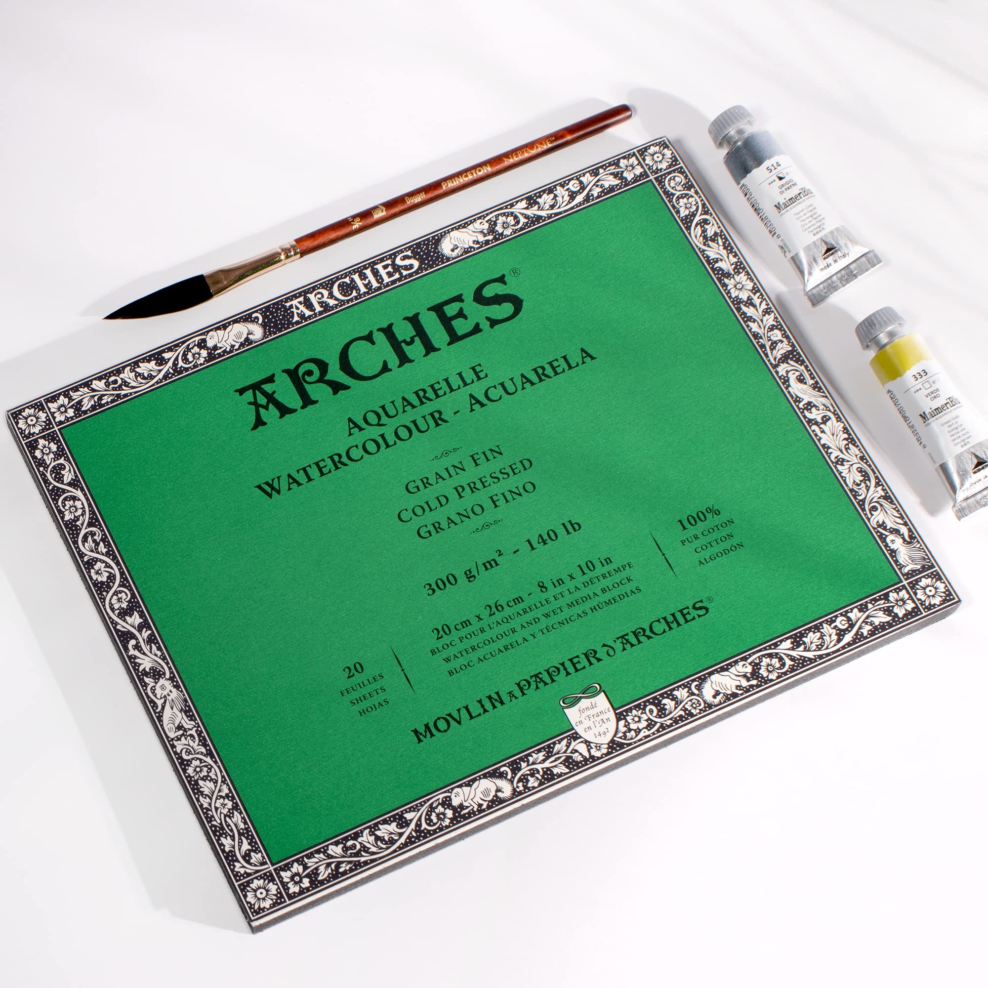 Arches Watercolor Paper Block, Cold Press, 8