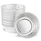 PLASTICPRO 6.5'' Inch Round Tin Foil Pans