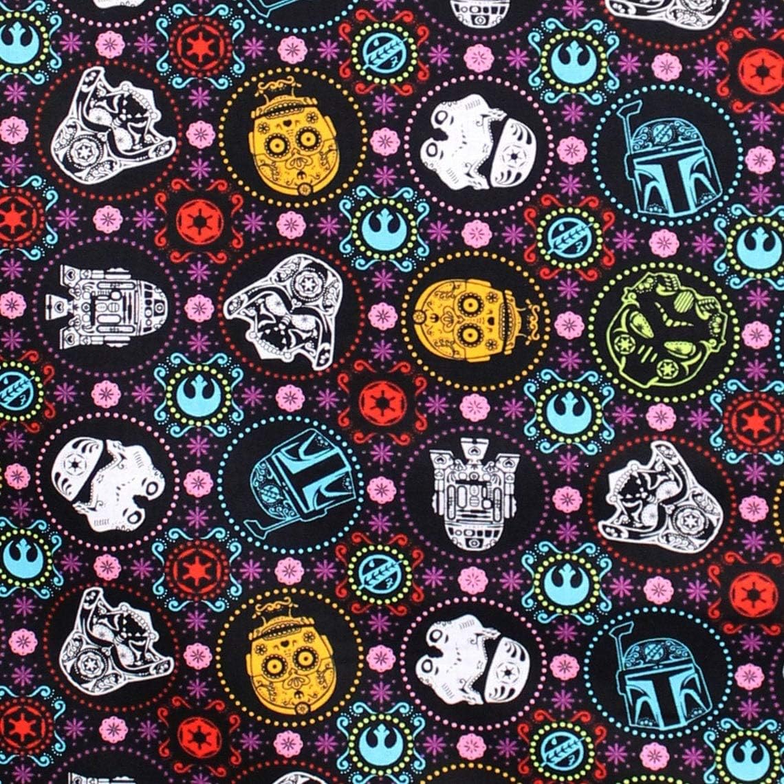 star wars sugar skull fabric