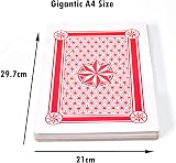 M.Y Giant A4 Deck of Playing Cards Waterproof Outdoor Garden Games view 5