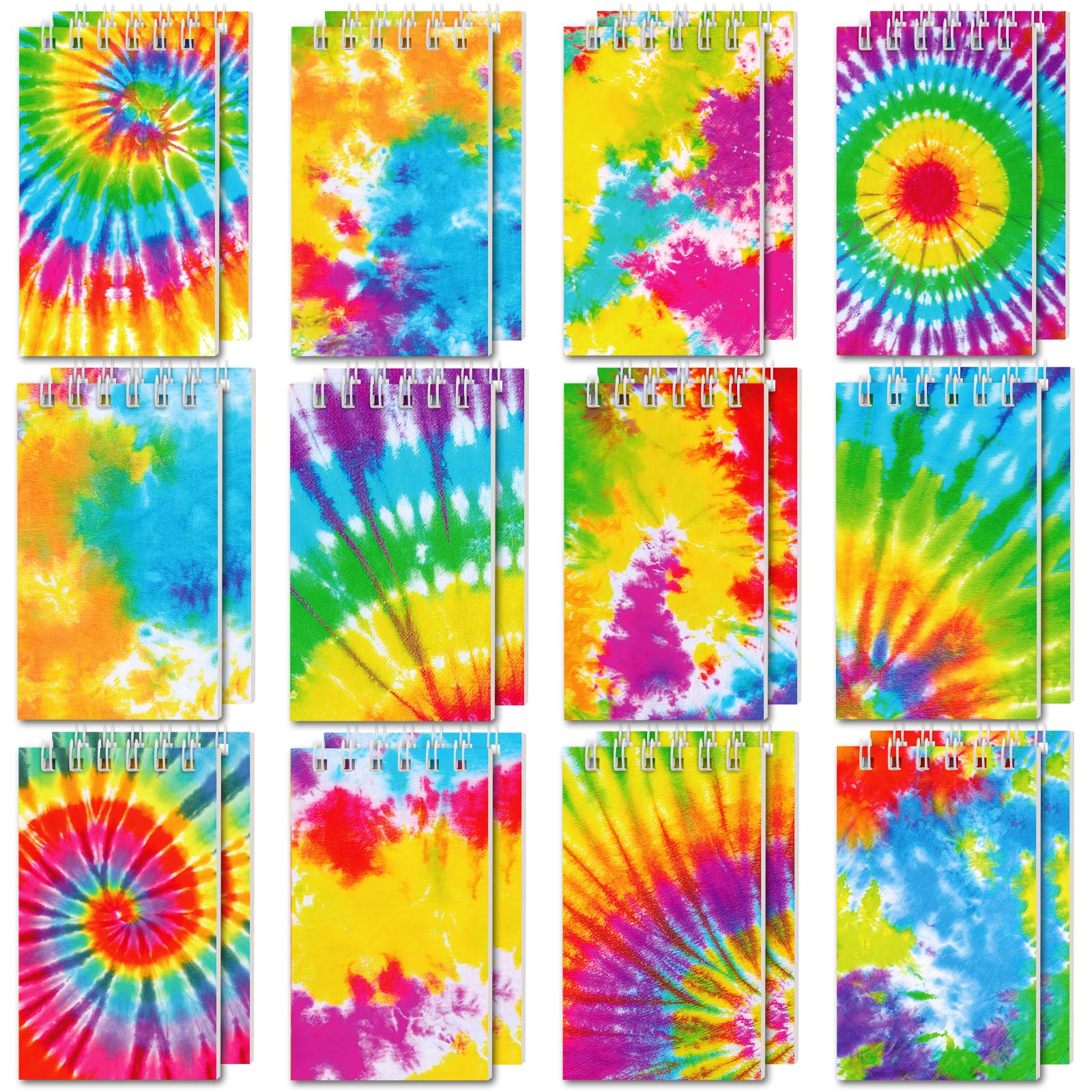 Photo 1 of *MISSING PARTS - See Clerk Notes*
Koogel 24PCS Small Spiral Notebook, Blank Mini Pocket Journal Notebook for Kids Back to School, Tie Dye Style Journal Mini Memo Pads for Tie Dye Birthday Pastel Art Party Favors Gift Supplies