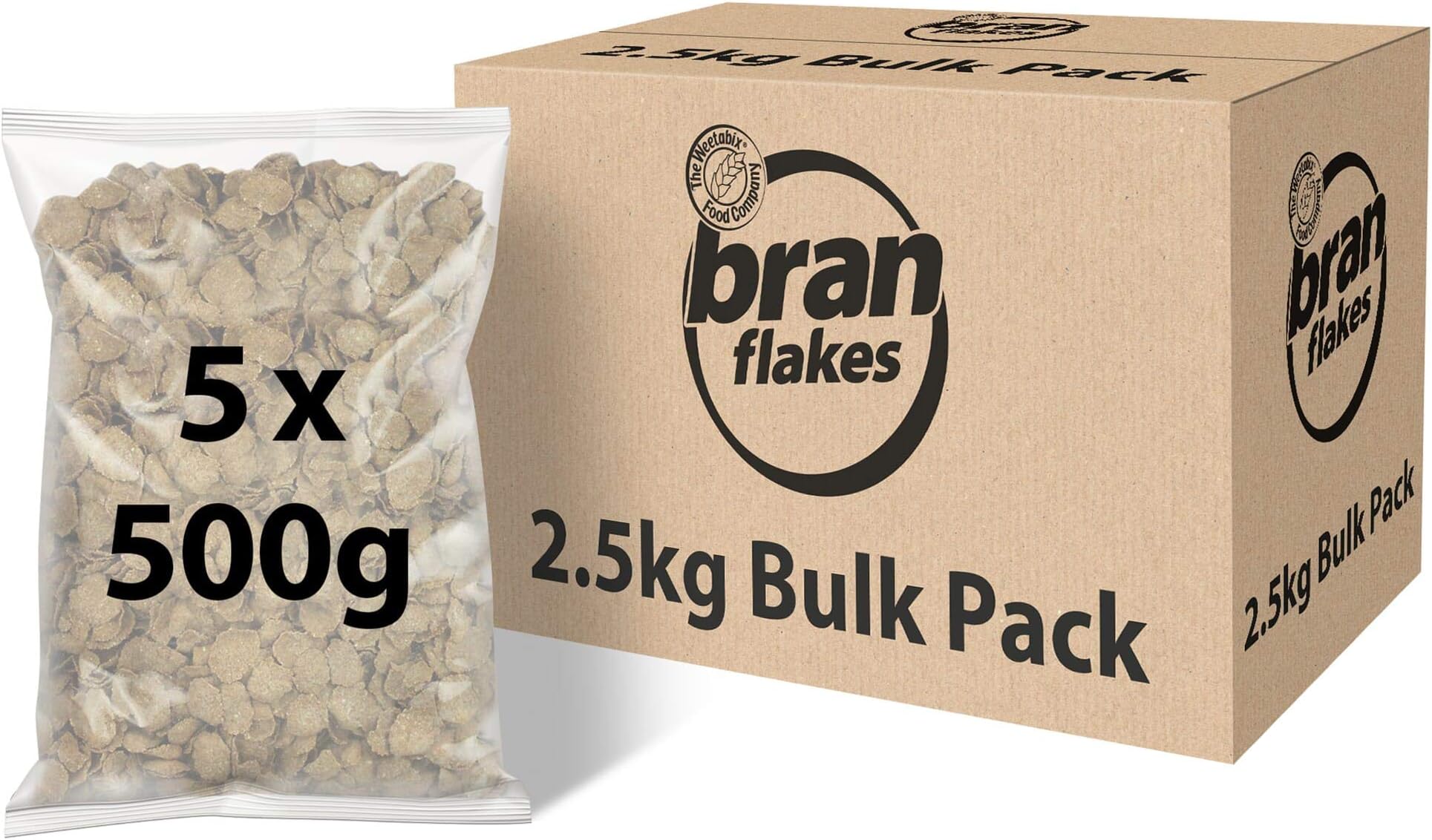 Weetabix Bran Flakes Cereal - 5x500g