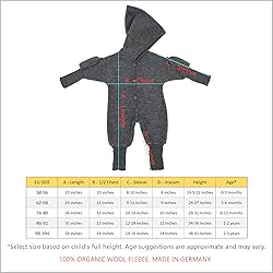 Ecoable Baby Fleece Snowsuit: Thermal Footed