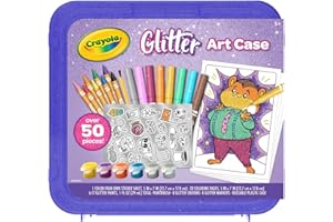 Crayola Glitter Art Kit (50+ Pcs), Glitter Crayons & Coloring Supplies, Kids Art Set, Gifts for Girls & Boys, Ages 5+
