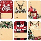 120pcs Christmas Gift Tags Stickers Self Adhesive, 2"x3" Christmas Name Tags for Gifts Festival, to from Gift Tag Stickers for Presents
