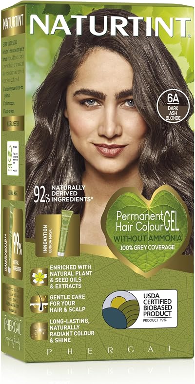 Naturtint Permanent Hair Colour Gel 6A Dark Ash Blonde Ammonia Free