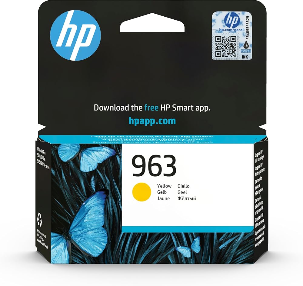 HP 3JA25AE 963 Original Ink Cartridge Yellow Pack of 1