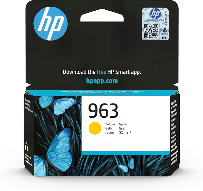 HP 3JA25AE 963 Original Ink Cartridge Yellow Pack of 1