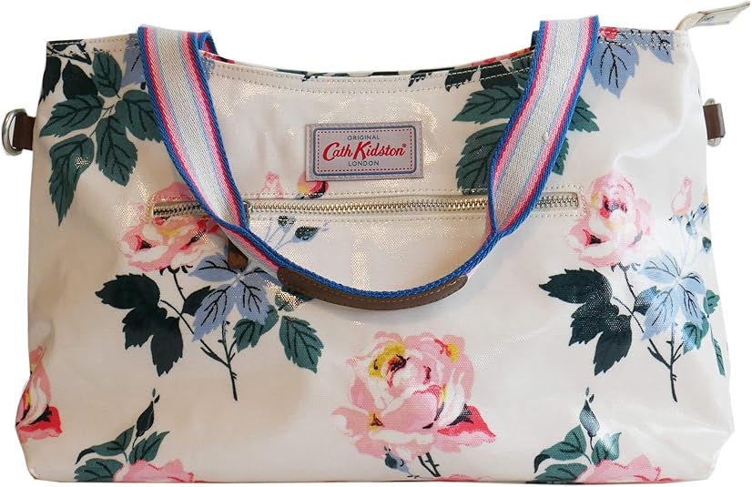 Cath Kidston Oilcloth Zipped Shoulder Bag Elderdown Rose Amazon.co.uk Shoes & Bags