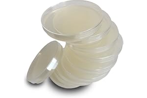 ES EVVIVA SCIENCES Nutrient Agar Plates by Evviva Sciences, Prepoured Nutrient Agar Petri Dishes for Science Fair Projects & Microbiology Experiment, Helps Microorganisms Thrive - Swabs Not Included