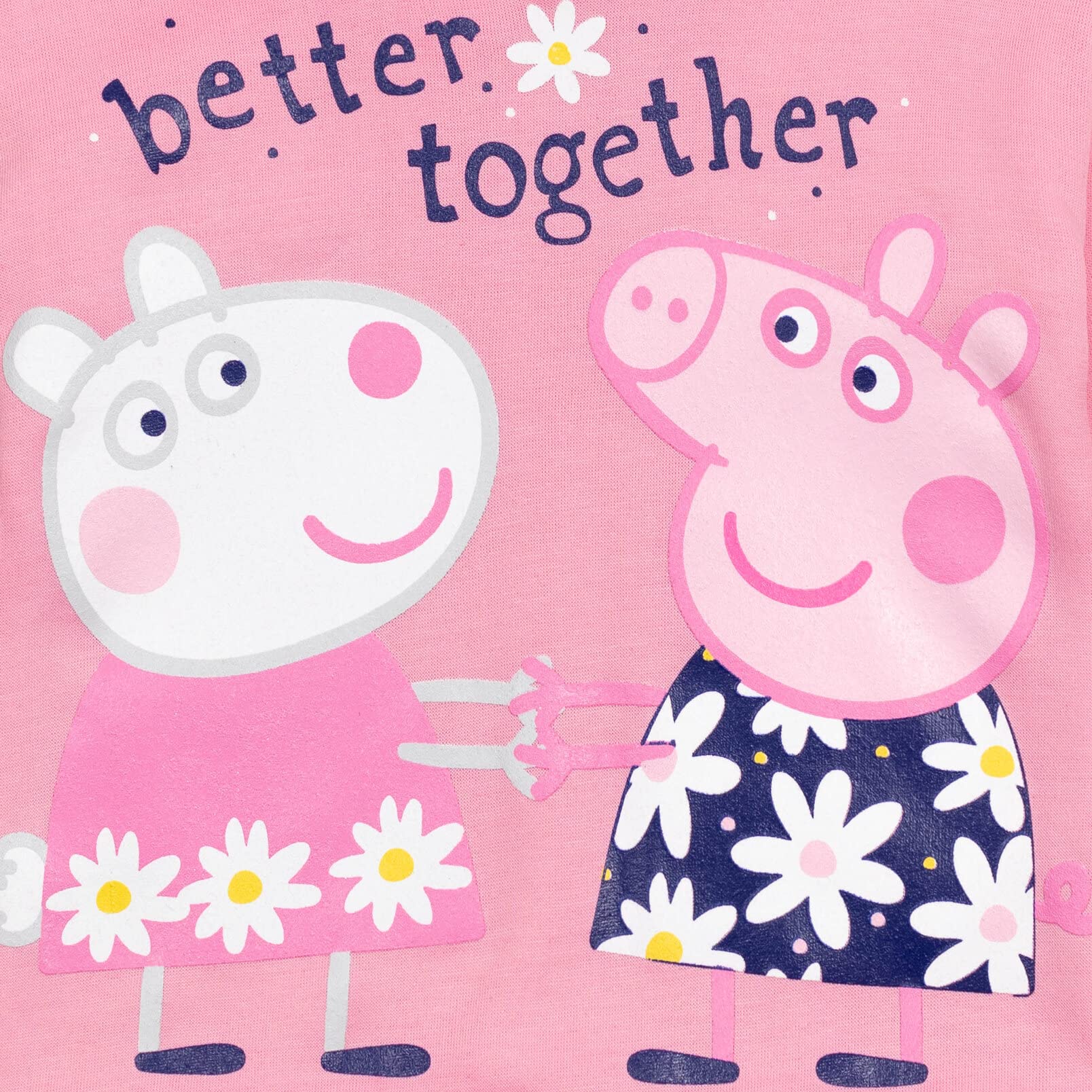 Peppa Pig Girls Pullover Fleece Hoodie and Leggings Outfit Set Toddler to Big Kid