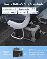 pecute Cat Carrier Airline Approved Extra Stable Handbag Grey view 3