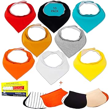 10 pack baby bibs