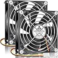GDSTIME 2 Pack 92mm Computer Case Fan 3 Pin 12V DC Brushless Cooling Fans 90mm 92x92x25mm Replacement for NAS CPU Coolers