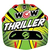 Wow Sports Thriller Towable Deck Tube for Boating Adults, Tubing Boat Inflatable for Water Sports