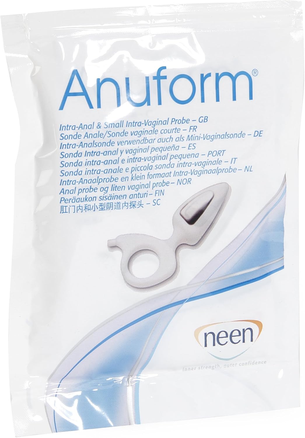 Neen Anuform Intra-Anal and Small Intra-Vaginal Probe, Pelvic Floor, Comfortable Muscle Stimulation, Muscle Strengthener
