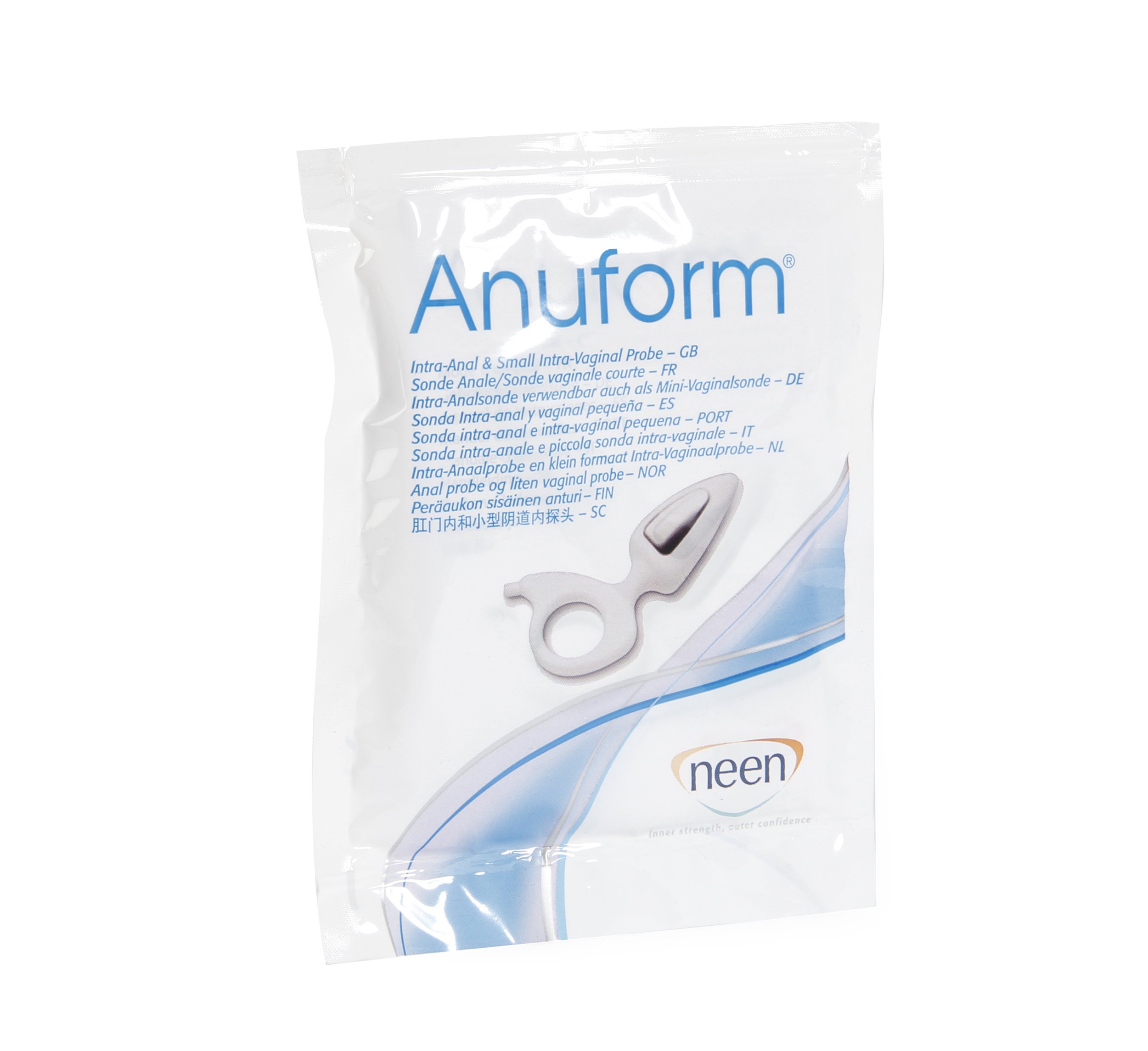 Neen Anuform Intra-Anal and Small Intra-Vaginal Probe, Pelvic Floor, Comfortable Muscle Stimulation, Muscle Strengthener, Single Patient Use
