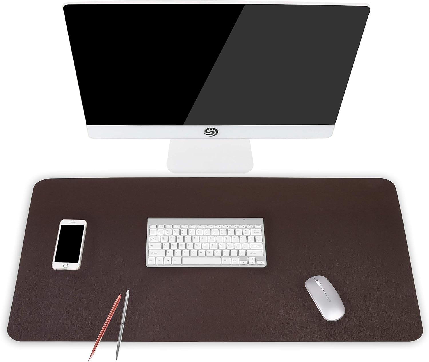 NonSlip Desk Pad, Waterproof PVC Leather Desk Table Protector, Ultra