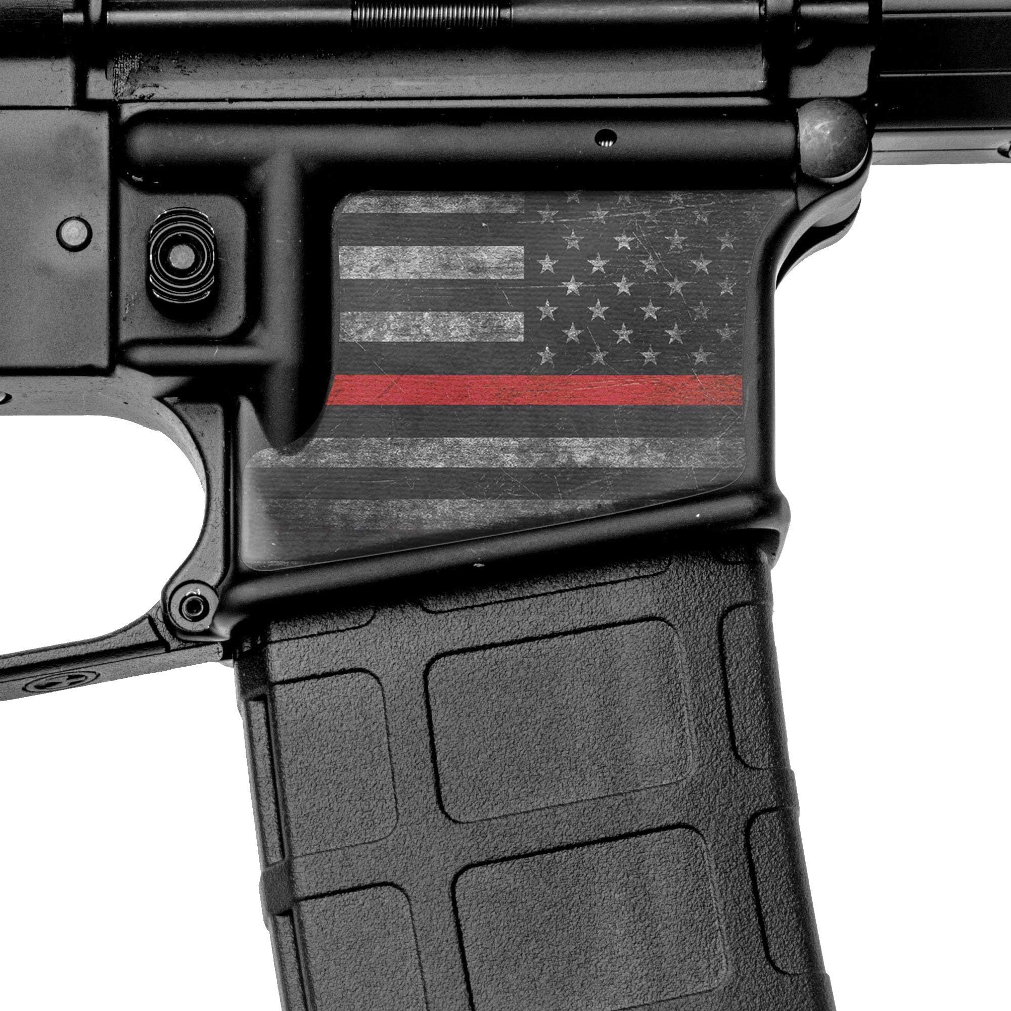 GunSkins Magwell Skin - Premium Vinyl Decal - Easy to Install and Fits AR-15 Lower Receivers - 100% Waterproof Non-Reflective Matte Finish - Made in USA