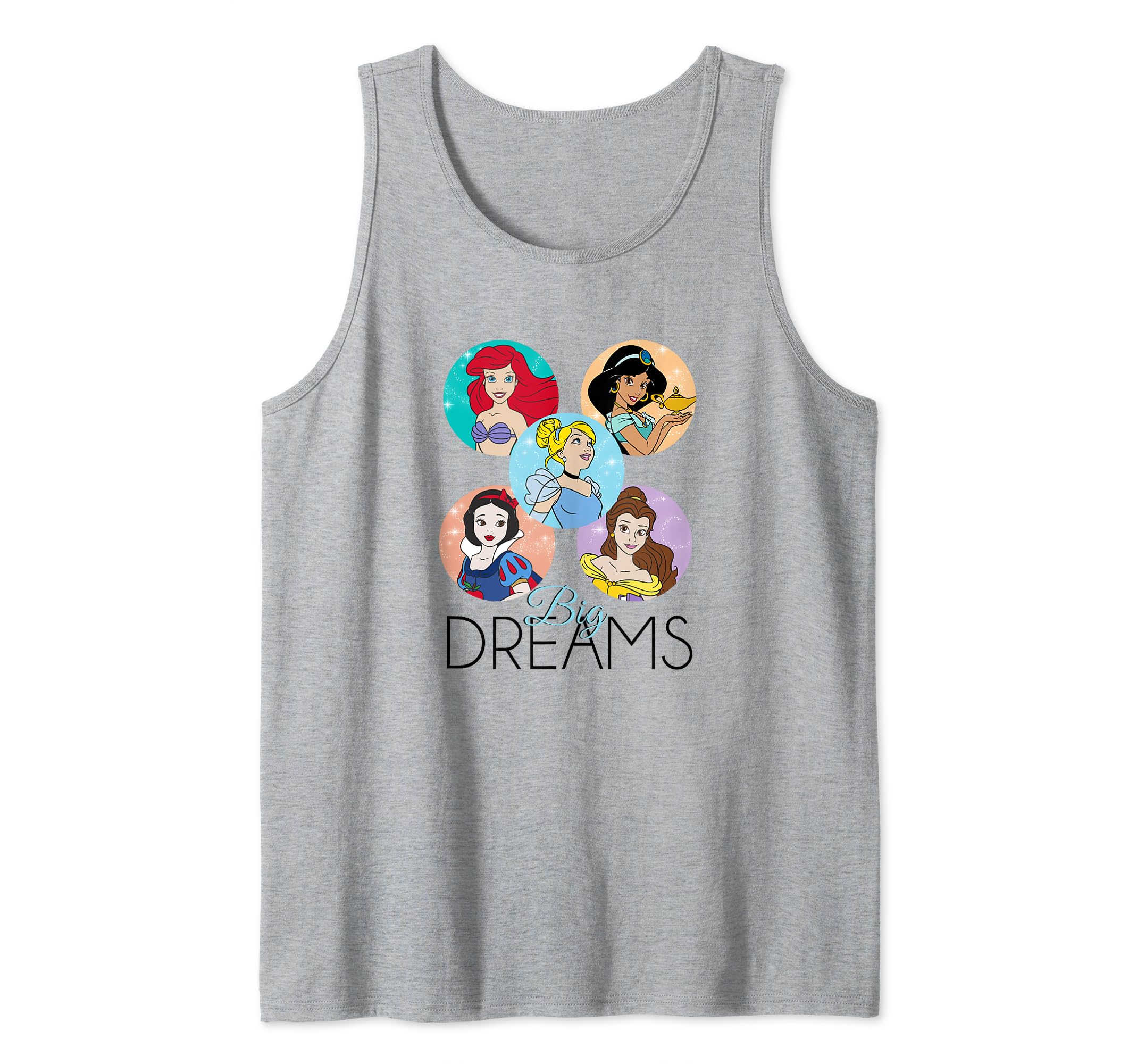 Disney Princess Big Dreams Sparkle Character Bubbles C1 Tank Top