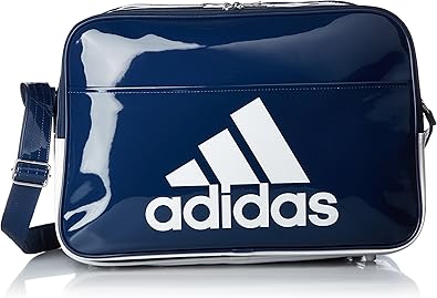 Amazon アディダス エナメルバッグ Basic エナメル L ミステリーブルー S17 ホワイト Adidas アディダス スポーツショルダーバッグ エナメルバッグ