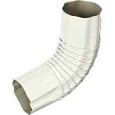 AMERIMAX Home Products 473741 3-Inch Round Aluminum Elbow, White