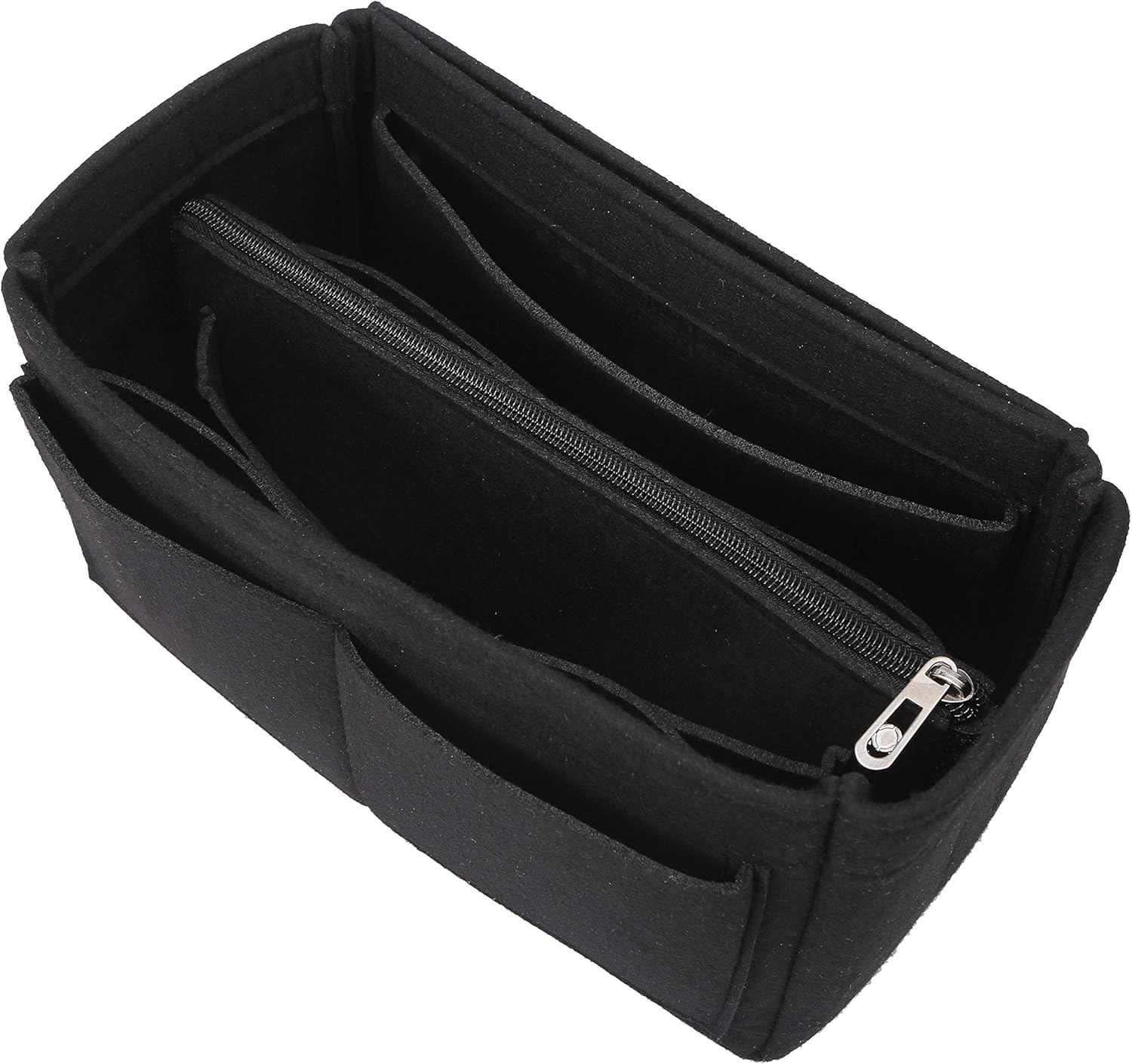 APSOONSELL Felt Bag Organizer Bag in Bag Insert バッグインバッグ レディース フェルト 軽量 バックインバック フェルト 自立 ブラック