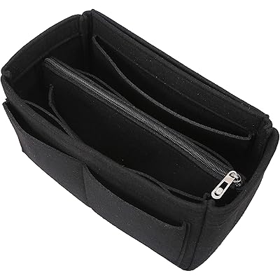 APSOONSELL Felt Bag Organizer Bag in Bag Insert バッグインバッグ レディース フェルト 軽量 バックインバック フェルト 自立 ブラック