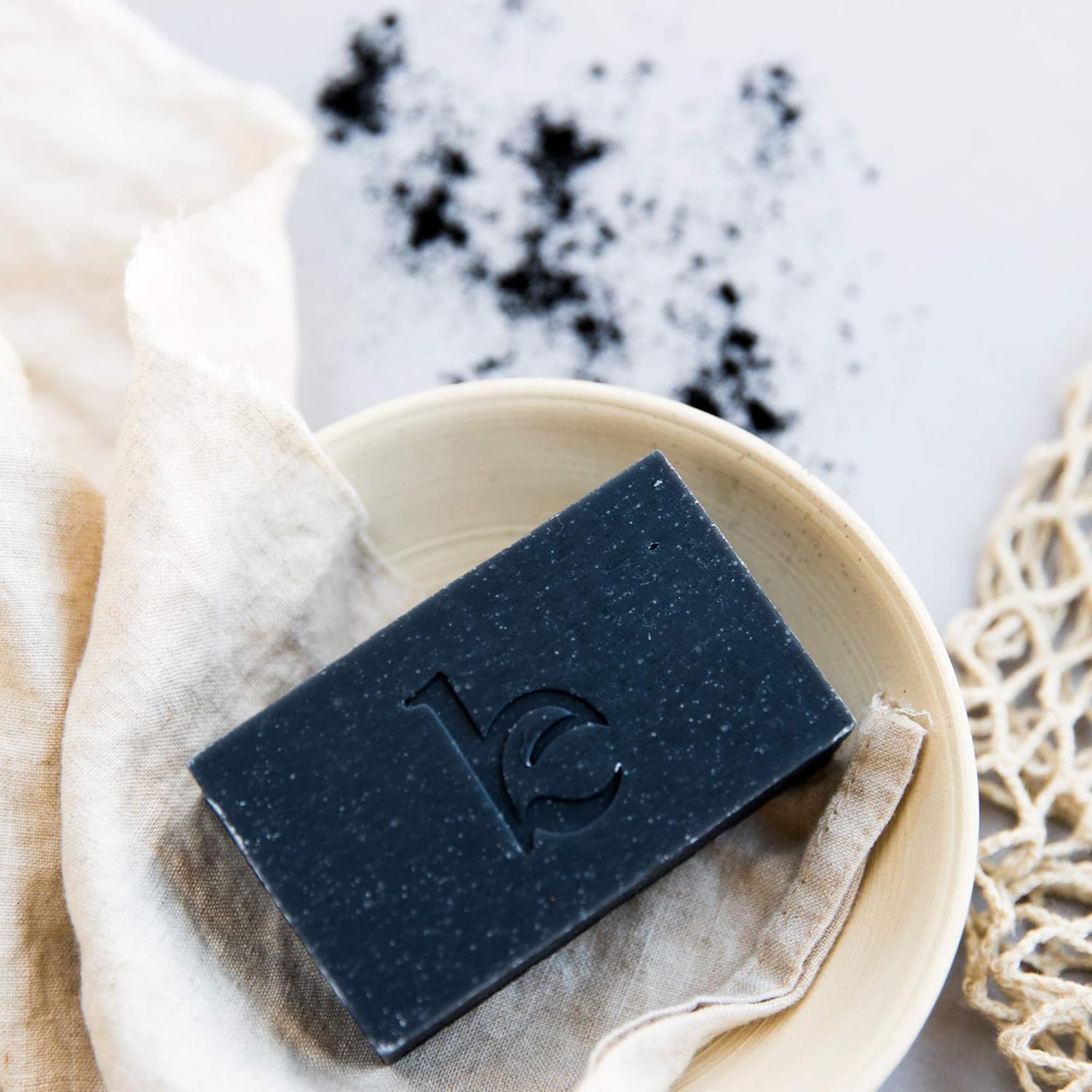 Charcoal Face Wash Bar Soap - Peppermint Tea Tree Antibacterial Soap Bar Facial Cleanser for Oily Skin, Black Soap Face Cleanser, Acne Cleanser, Natural Soap, Acne Face Wash, Women & Mens Face: Beauty