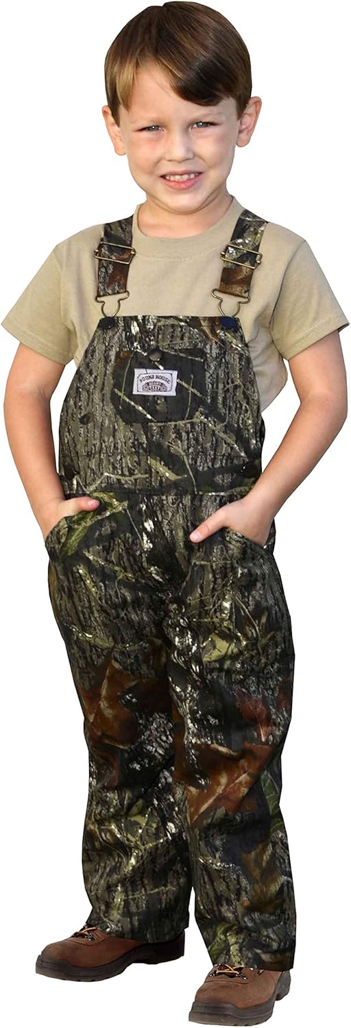 Round House Little Boys Mossy Oak Camo Bib Overalls Made
