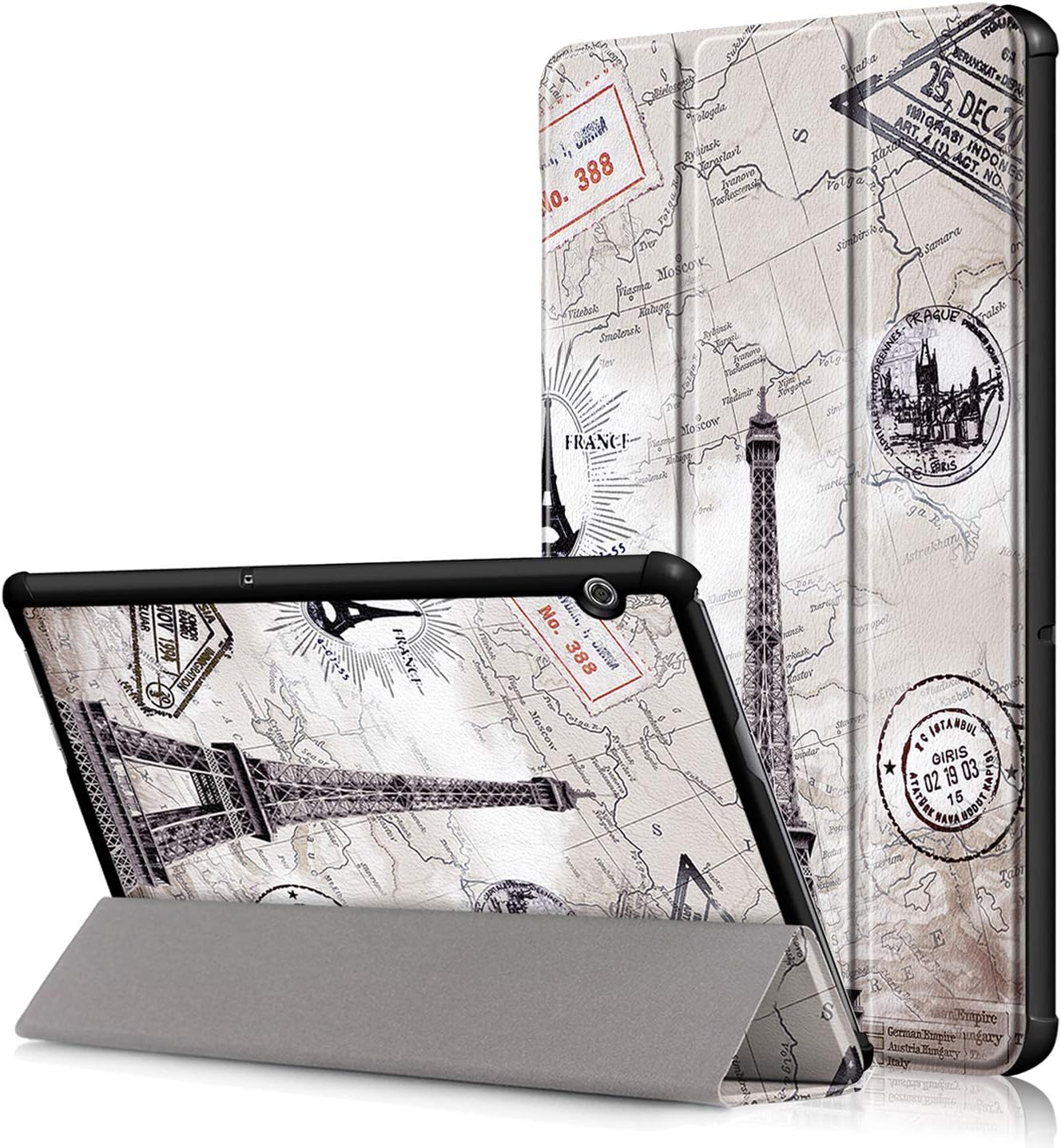 Acelive for Huawei T5 Case, Ultra Slim Smart Leather Case Cover with Stand Function for Huawei Mediapad T5 10 10.1 Inch Tablet 2018