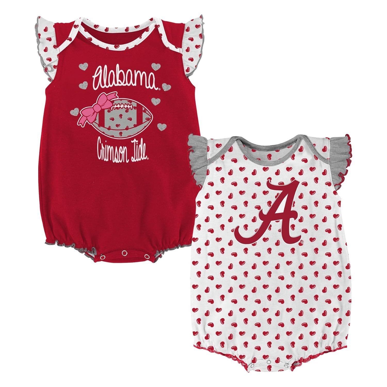 NCAA by Outerstuff NCAA boys Heart Fan 2 Piece Onesie Set