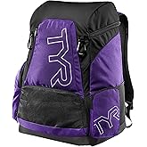 Alliance Backpack TYR Wet/Dry Athletic Gym and Pool Bag for Men and Women - Separate Wet/Dry Compartments, 45L Capacity, Ergonomic, Water-Resistant - Available in Team Colors