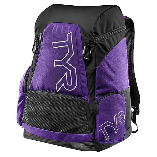 TYR Unisex Alliance Backpack - Purple/Black, 45 Litre