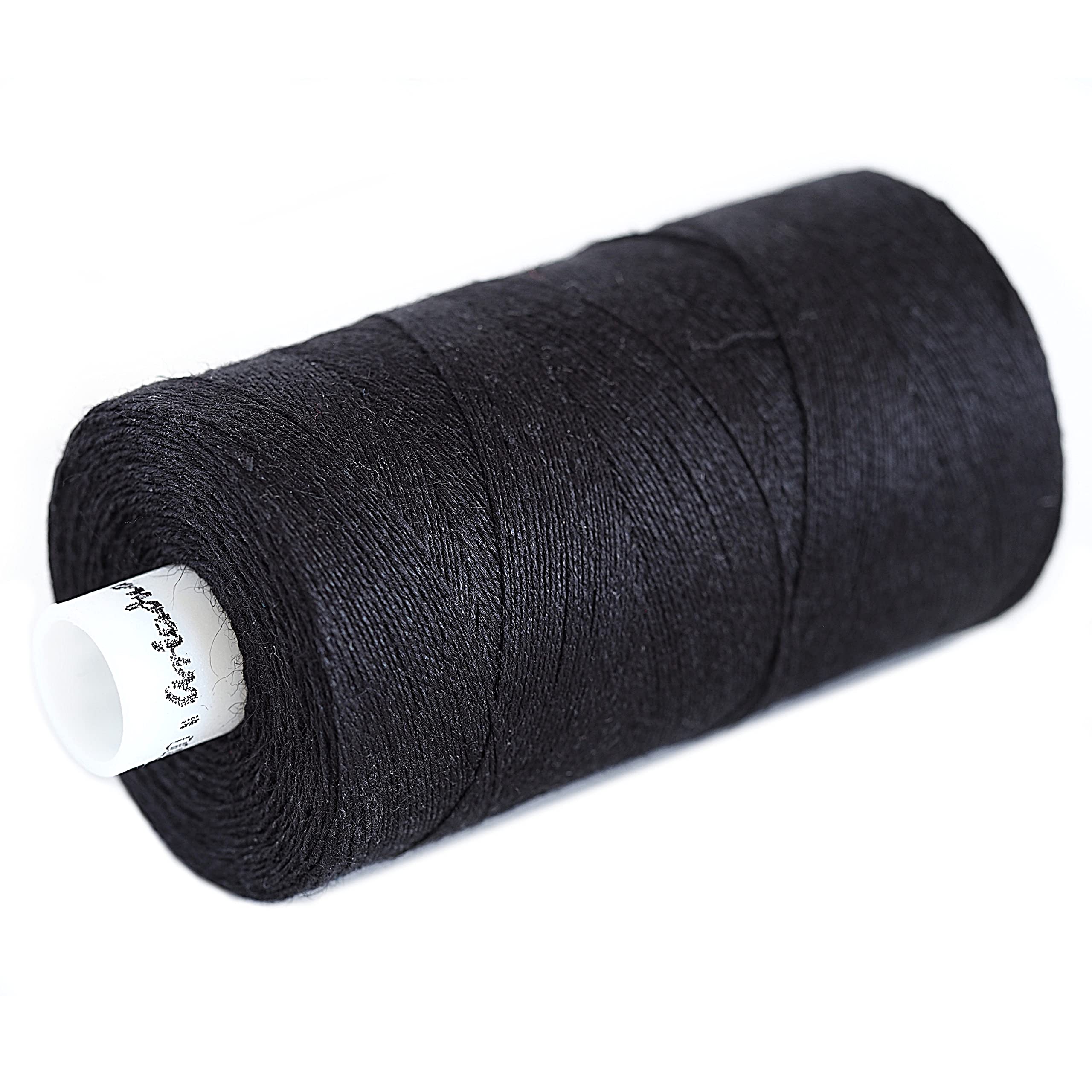 Fine Unwaxed Linen Natural 2 ply Thread 500m Spool 100% Linen Natural (Black)