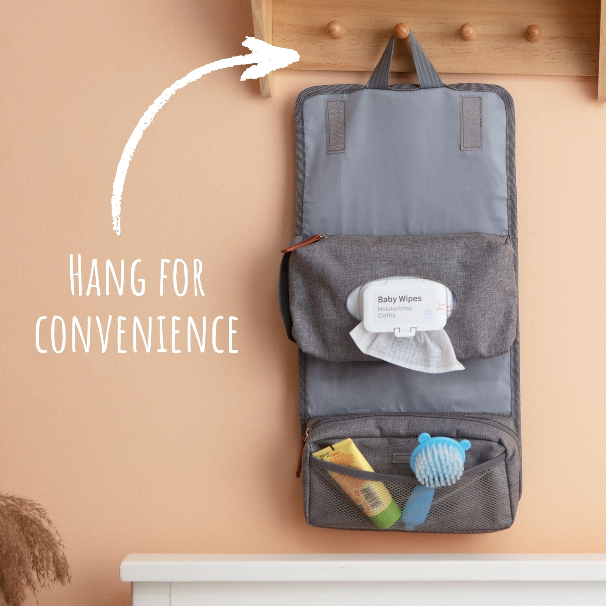 Diaper Bag Organizer - Tri-fold Wipes and Diaper Pouch for Diaper Bag Organization and Travel