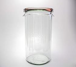 Weck Jar 974 - 1.5L Glass Jars with Large Storage