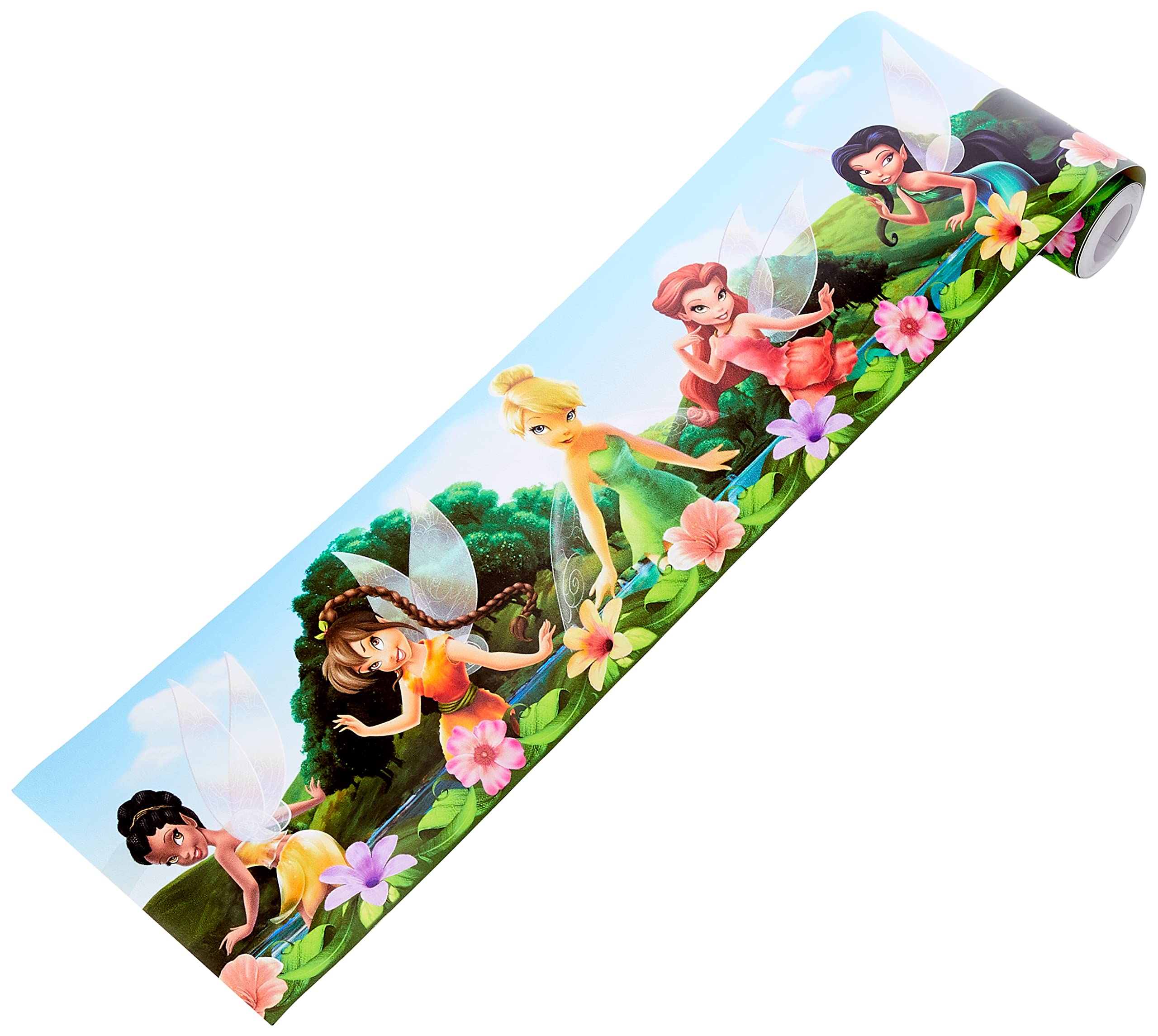 Disney Fairies Wall Border, PVC Film, Multi-Colour, 0.14 x 5 m