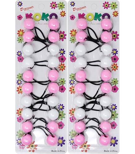 Amazon.com: KOKO - Priemum 20 Pcs Bubble hair ties. Elastics Ties