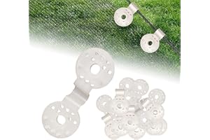 MOREKFLY Shade Cloth Clips, 2025 Shade Cloth Heavy Duty Lock Grip Shade Cloth Fix Plastic Clamp, Tarp Clips Fence Fabric Clips Greenhouse Shade Cloth Clips for Garden Netting Sun Shade Net (White, 20Pack)