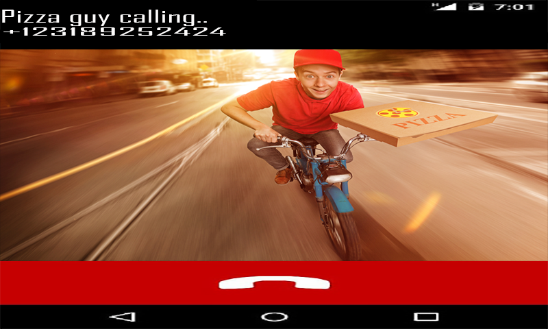 Scary Pizza Man Fake Call Prank Game ( Free Pizza Man Calling Prank ) - Gag Fake Phone Call ID from Pizza Delivery Man - Pizza Guy Fake Call Simulator - Thumbnail 3