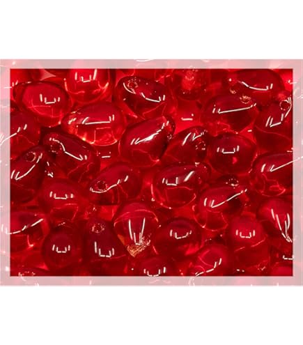 Perles De Verre De Bohême En Forme De Gouttes - 10 Pièces - Rouge - 6x9mm - PV007