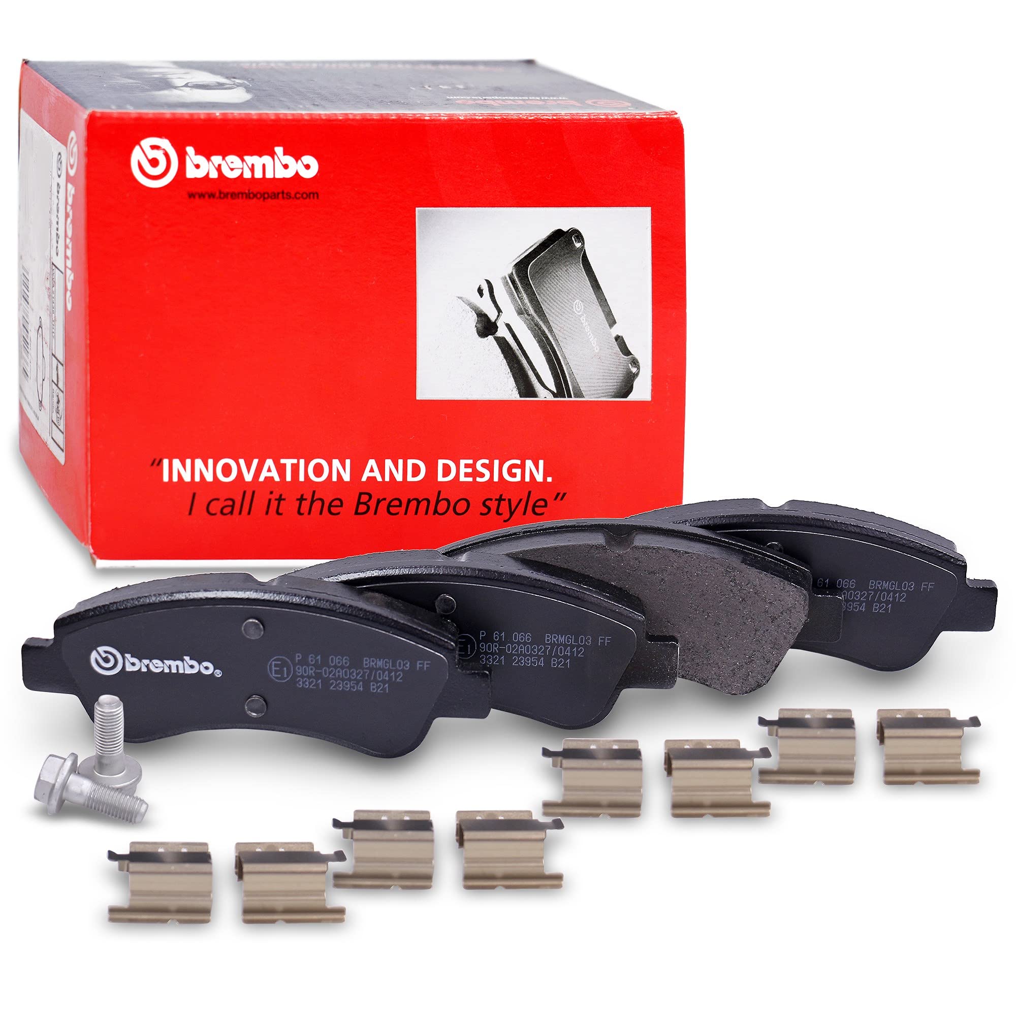 Brembo P61066 Front Disc Brake Pad - Set of 4