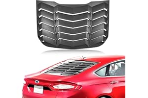 TOMENGBEIAABBCC Rear Side Window Scoop Louvers Windshield Sun Shade Cover Compatible with Ford Fusion 2013 2014 2015 2016 2017 2018 2019 2020 (1PCS Rear Window Louver)